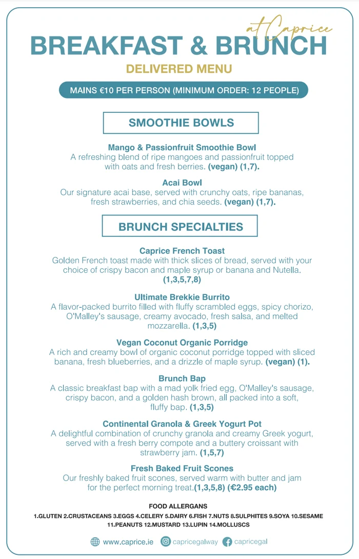 Delivery Menu (page 2)